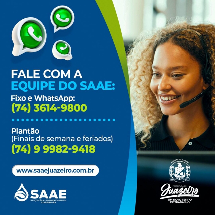 SAAE Juazeiro agora também tem WhatsApp
