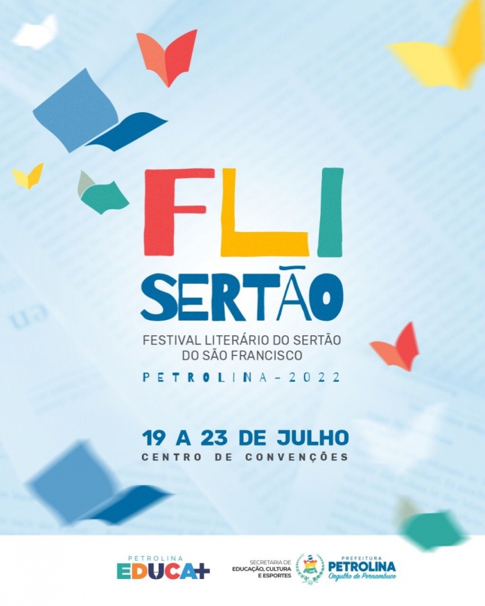 FliSertão: Livros produzidos em Petrolina serão lançados durante o Festival