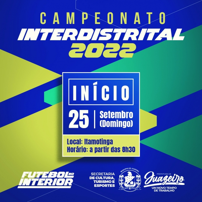A poucos dias da estreia, Campeonato Interdistrital gera expectativa em Juazeiro