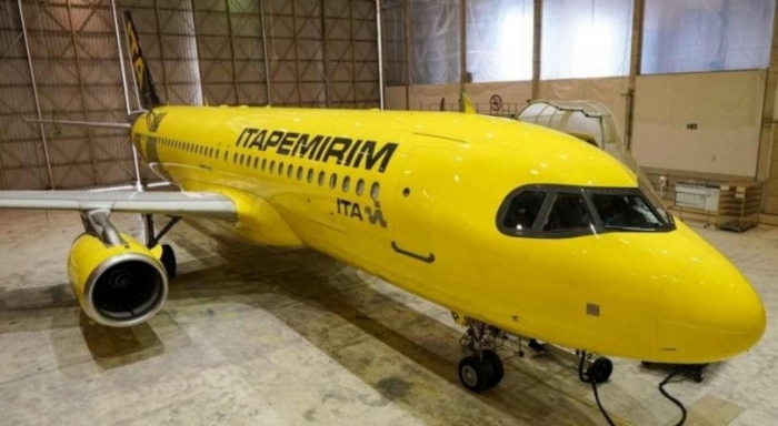 Airbus A320 da Itapemirim chega ao Brasil