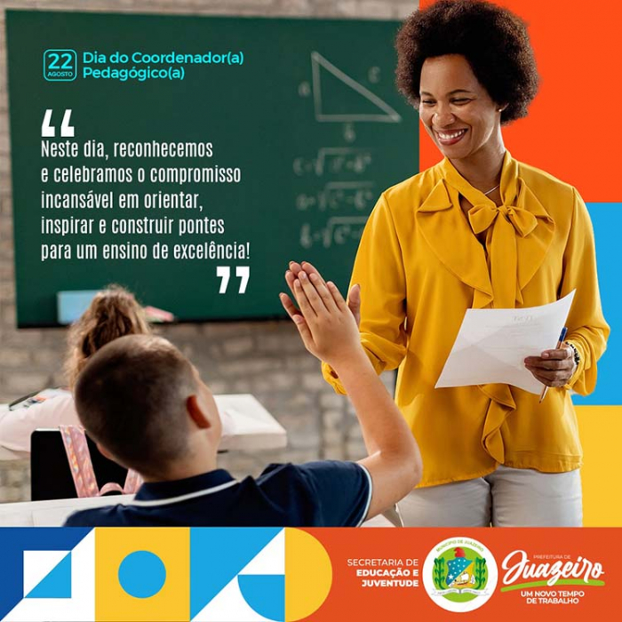 Prefeitura de Juazeiro parabeniza Coordenadores Pedagógicos pelo seu dia