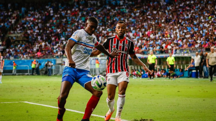 Bahia perde para o São Paulo e se complica na luta contra o rebaixamento