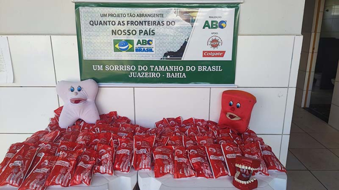 Juazeiro recebe mais 10 mil kits de higiene bucal para reforçar as atividades de promoção à saúde bucal
