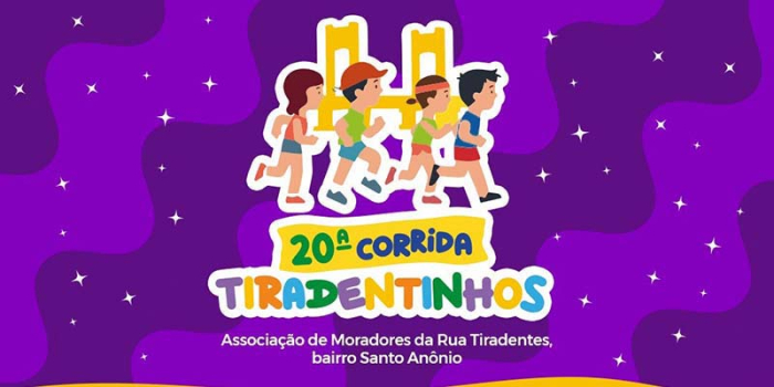 Continuam abertas até dia 17 de abril, as inscrições para a 20ª Corrida Tiradentinhos
