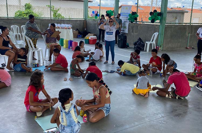Juazeiro realiza oficina ecológica com crianças dos Residenciais Dr° Humberto Pereira