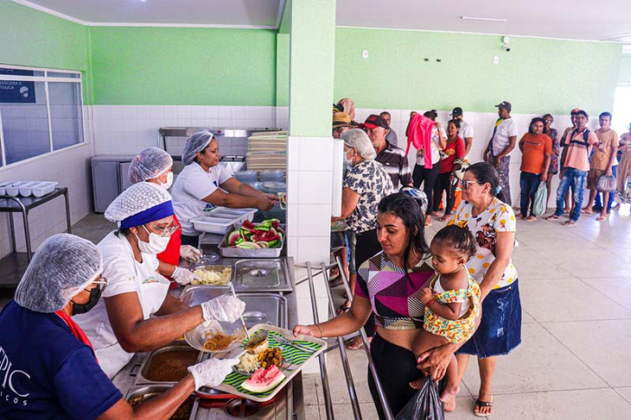 Com alimentação gratuita, Restaurante Popular segue ativa na oferta de alimentação de qualidade para população em situação de vulnerabilidade de Juazeiro